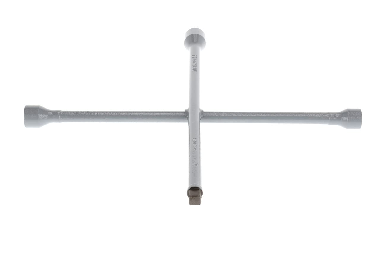 GEDORE Llave tipo cruz, Para automóvil, Anchos de llave 17 x 19 x 21 mm x 1/2" mm, Llave en cruz para ruedas, Cambio de neumáticos coche, Herramienta, 28 PUV