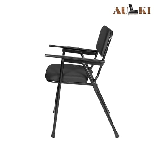 Image of CTABWT (E-12) Folding Study Chair, Adjustable Writing Pad, Work from Home, Educational Centre, Office, Study, College, School, Classroom, Home, (Black)