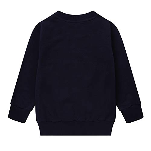 Image of Akyzic Boys Sweatshirts Cotton Long Sleeve Crewneck Pullover Toddler Kids Winter Warm Shirt Sweater Tops 3t-8t