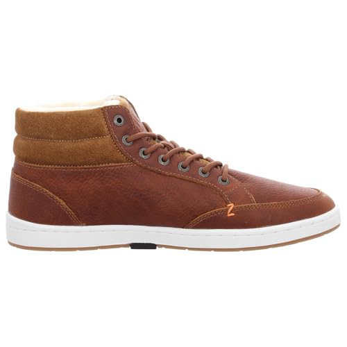 Baskets doublées pour homme HUB Mark Cognac l'esprit urbain authentique