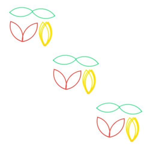 TOGEVAL 3セット 小学校 学校 数学 実験 機器 幾何学 3個*3 ランダムカラー