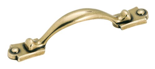 Amerock BP76298R1 Rustic Finishes Pull, Regency Brass, 4-9/16-Inch