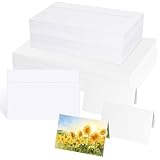 Matériau de haute qualité : nos cartes vierges avec enveloppe sont faites de papier épais en coton, avec une bonne capacité d'absorption, elles peuvent conserver la couleur de la peinture pendant longtemps et ne se décolorent pas facilement