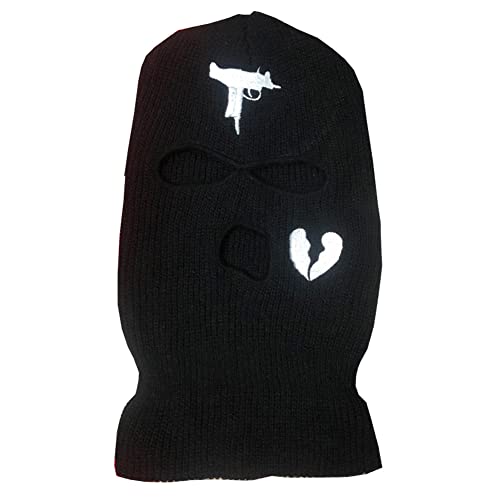 YAMEE Sturmhaube Herren Damen,Balaclava - 3-Loch Sturmmaske,Vollmaske Skimütze Wintermütze Strickmaske Vollgesichtsabdeckung für Outdoor Radfahren Skifahren