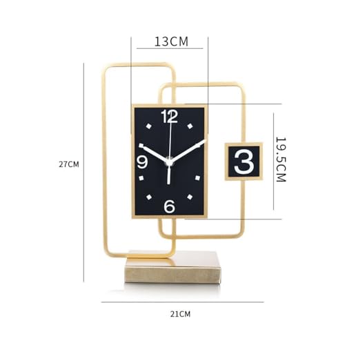 Reloj de mesa decorativo con acabado sofisticado para estancias de diseño y despachos 3