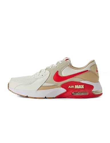 Nike Mens Air Max Excee Shoes Sail/Picante Red-Light Khaki-Linen 11.5