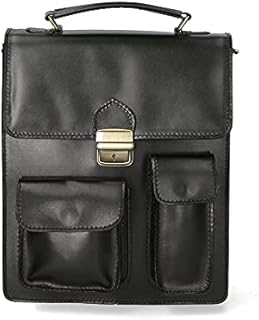 Borsa Organizer uomo borsello a tracolla da lavoro in pelle vacchetta portadocumenti 013 piccola italiana