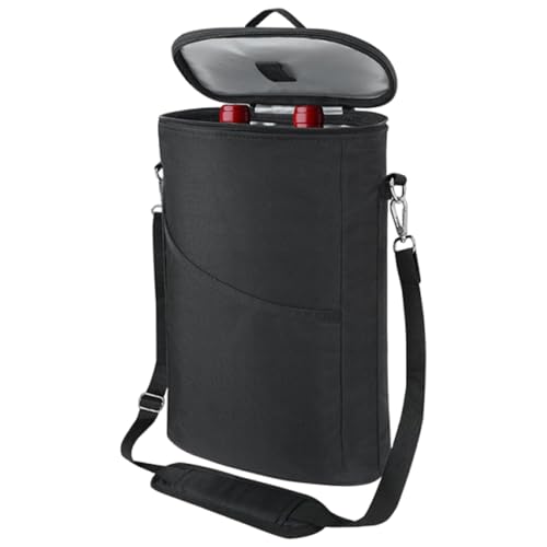 enfriadora de Vino, Doble Botella aislada, a Prueba de Fugas, Enfriador de Cerveza con asa de Correa Ajustable, Organizador de Bebidas portátil para Viajes, Picnic, Golf, Fiesta, Adultos