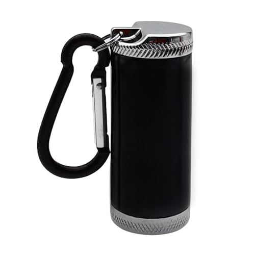 Pocket Size Portable Ashtray Sealed Aluminum Alloy Small Container Easy to for Daily Carrying Walking Camping Use Hiking Ashtray