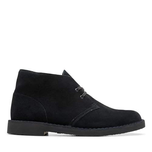 Clarks Men's Shepton Chukka Boot, Black Suede, 142
