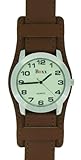Genuine Leather Tan Colour Military Cuff Watch Strap 18mm 20mm 22mm and 24mm (22mm)