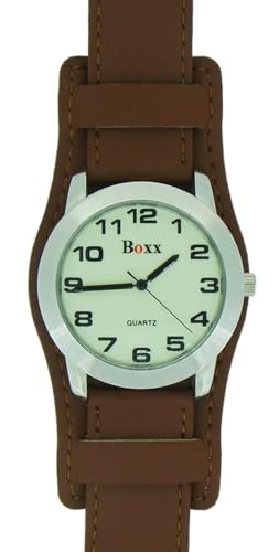 Genuine Leather Tan Colour Military Cuff Watch Strap 18mm 20mm 22mm and 24mm (22mm)