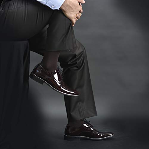 Mens Crew Socks - Rayon Dress Socks For Men With Gift Box (4 Pairs)4