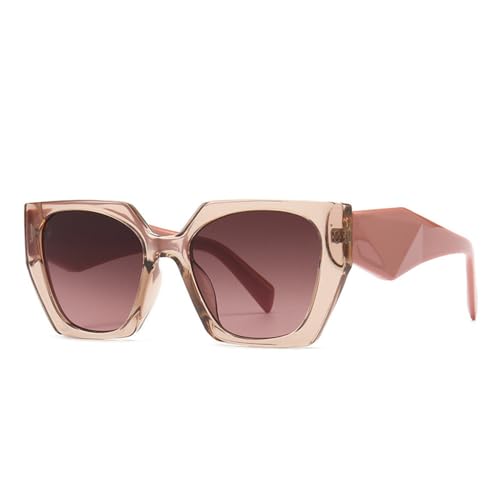 Lunettes de soleil carrées irrégulières pour sublimer un visage moderne et chic