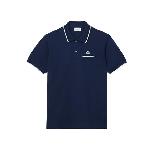Lacoste Men's L.12.12 Short Sleeve Classic Fit Contrast Collar Polo