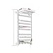 Smart Bathroom Electric Heated Towel Rack Black Electric Towel Rail Thermal Towel Radiator Cloth Screen Dryers Bath Heated Towel(Black Upgrade 58)
