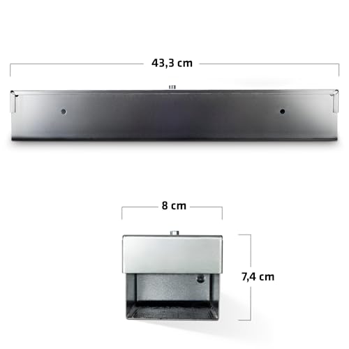 Gardigo Rattenköderbox aus Metall | Köderbox für Rattenköder Rattengift | Hergestellt in sozialer Einrichtung in Deutschland | Professionelle Rattenköderstation für Haus Garten Industrie