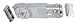 CRL Medium Duty 90186; No Hold-Open Overhead Concealed Door Closer Body Only