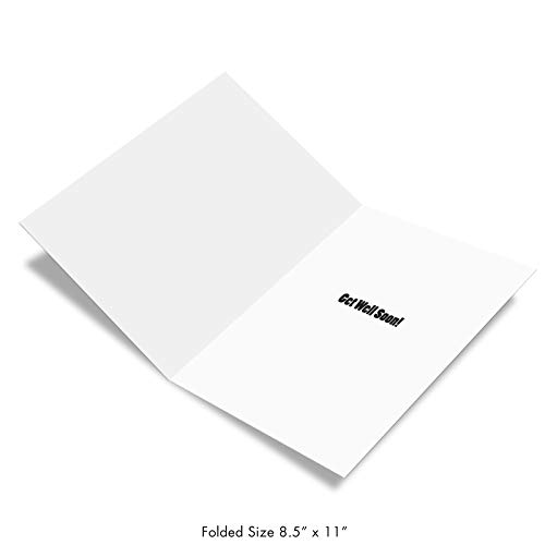 Nobleworks J5976GWG Jumbo Get Well Greeting Card (8.5 X 11 Inch) - Beautiful Feel Better Soon, Group Notecard - Big Generic Get Well J5976Gwg thumb #1