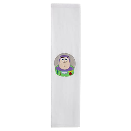 Image of NoJo Disney Toy Story It's Play Time White, Green, and Purple, Buzz Lightyear Shaped Toddler Blanket
