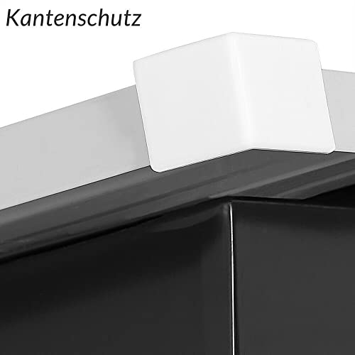 HLJMAQ Gerätehaus Gartenhaus M 1,4m² Metall Anthrazit Pultdach 3m³ Geräteschuppen – Bild 5