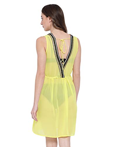 Image of oxolloxo Women's V Neck Polyester Beachwear Dress