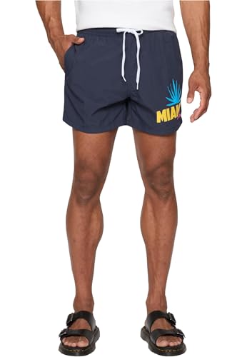 Short de bain Mister Tee Miami Beach avec ceinture élastique ajustable