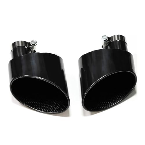 Embout silencieux voiture ovale look noir pour vos sorties et trajets quotidiens
