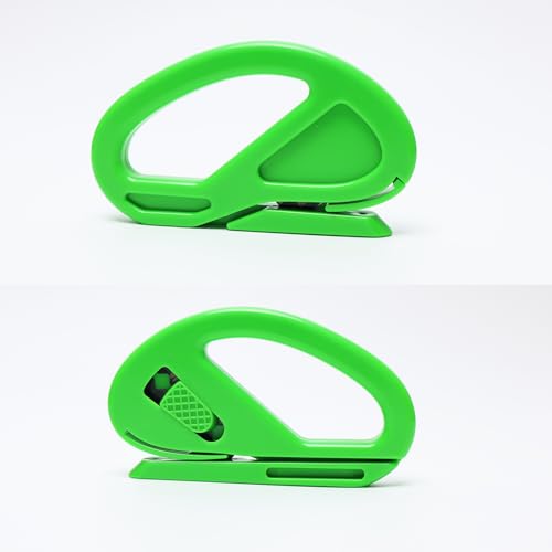 Wrapping Paper Cutter – 2 Pack Sliding Gift Wrap Cutters with 10 Replacement Blades for Holiday & Gift Wrapping