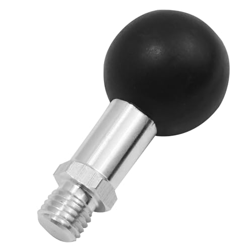 M10 Kugeladapter mit Gewindebolzen, Kugelhalterung für Motorrad-Rückspiegel, Kompatibel mit verschiedenen Halterungen, Universeller Kugeladapter für M10 x 1,25 mm Gewindebolzen