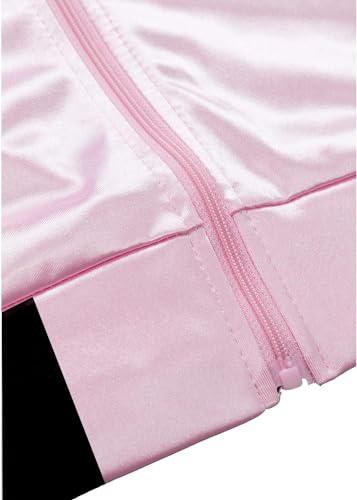 Chaqueta rosa de satén para niñas talla 6-14 miniatura 2