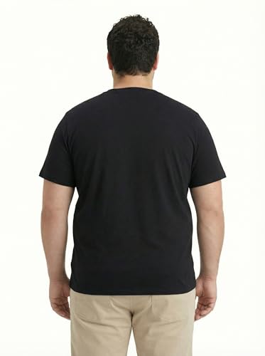 Image of Toodlegram Men Plus Size Printed T-Shirt | Round Neck Half Sleeves | Regular Fit Big & Tall | Pure Cotton Casual Summer Wear T-Shirt for Men