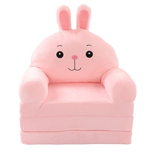 Zhed Children 2 in 1 Convertible Sofa to Lounger Comfy Flip Open Couch Sleeper for Kids and Cute Toddler Chairs Kids Couch Foldable Children Sofa Bed Backrest Armchair for Living Room