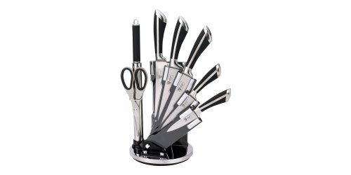 Royalty Line rL-kSS700 Jeu de Couteaux 8 pièces-Bloc avec Support en Acier Inoxydable