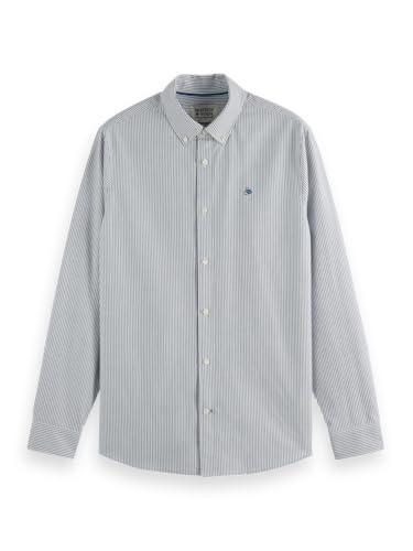 Scotch & Soda Oxford Shirt, Camisa, Hombre, Insignia Blue Stripe, L