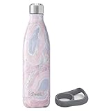 S'well Stainless Steel Water Bottle With Travel Handle - 25 Fl Oz - Geode Rose - Triple-Layered...