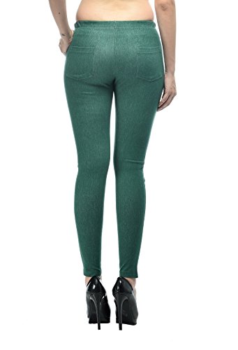 Image of Frenchtrendz Women's Slim Fit Mid Rise Stretchable Cotton Modal Spandex Jegging Pull On