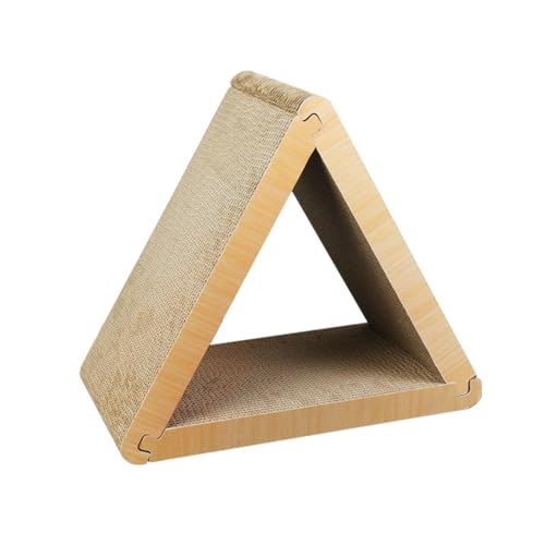 Uanratg Rascador vertical para gatos combinado triangular 3 en 1, poste rascador para gatos, multiusos, producto para mascotas