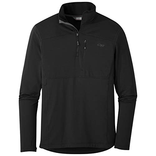 Outdoor Research Men's Vigor Quarter Zip, Black, X-Large