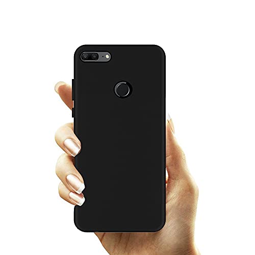 HELLO ZONE Exclusive Matte Finish Soft Back Case Cover for Huawei Honor 9 Lite - Black
