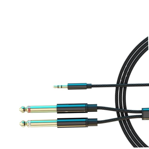 Amazon | オーディオライン 3.5〜デュアル6.5オーディオケーブルマイク