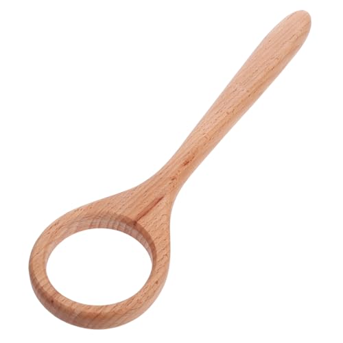 LABRIMP Herramienta Manual de para Masa de Pan de Madera de Haya Batidor Ergonómico Portátil para Amasado de Masa Madre y Repostería Cocina