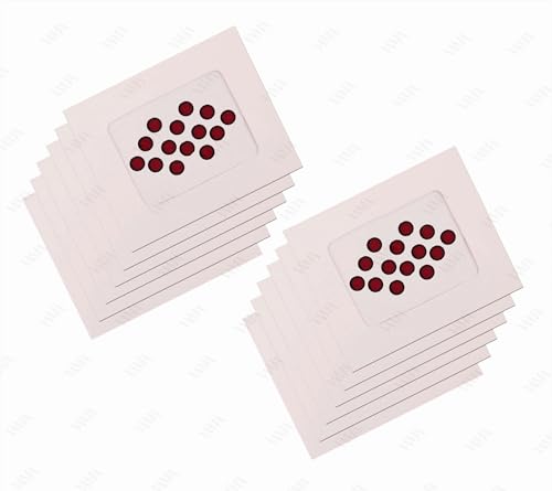 VAMA Fashions Premium Velvet Round Shape Black Border Sticker Sketch Kumkum Dark Maroon Bindi for Women – 12 Cards (7mm Medeium Size Sindoor Bindi Sticker)