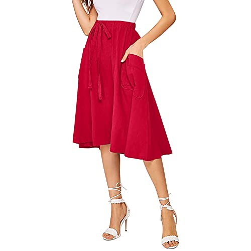 Jupe pour femme taille élastique ajustée pour en finir avec l'inconfort
