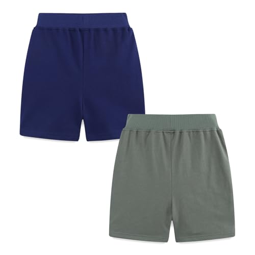 Toddler Boys Sports Shorts Cotton Casual All-Match Children's Clothing Pants 2-7T 2-Pack2