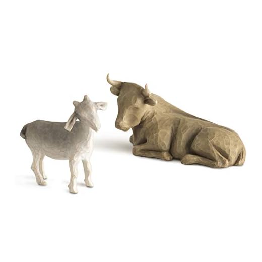 Enesco Willow Tree Ox and Goat Set Figurine
