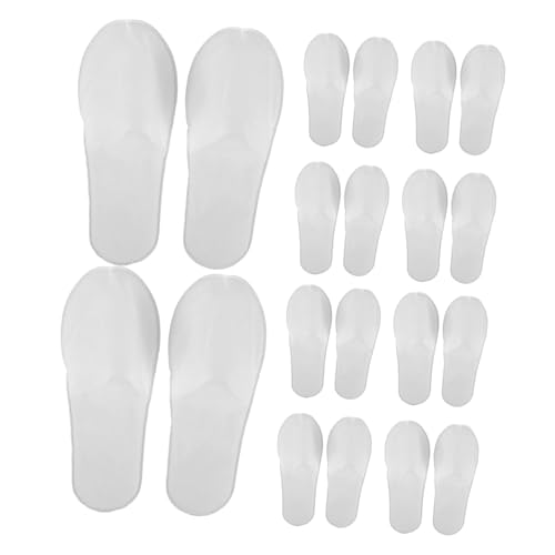 MUSISALY Hotel Home Slippers 10 Pairs Disposable Spa Slippers Soft Fleece Breathable Closed Toe Nonwoven Fabric for Travel Plane Salon Party