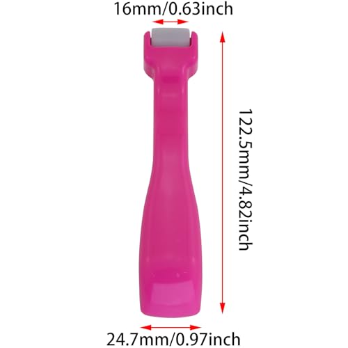 Rodillo para costura plástico magenta 2 piezas 122.5x16mm miniatura 2