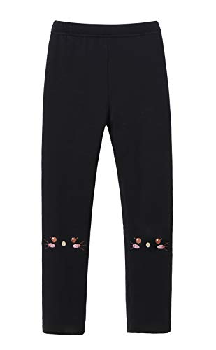 IRELIA Winter Girls Cotton Fleece Lined Leggings Pants Black S - image 3
