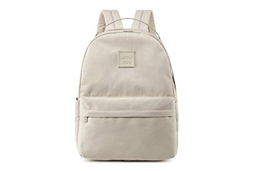 Joymoze Women Fashion Lightweight Laptop Backpack Big Student Backpack Khaki
